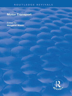 cover image of Motor Transport